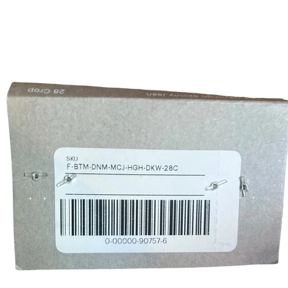 EVERLANE The Way High Skinny Jeans Size 28 Crop Dark Wash NWT High Waist Stretch - Picture 8 of 15